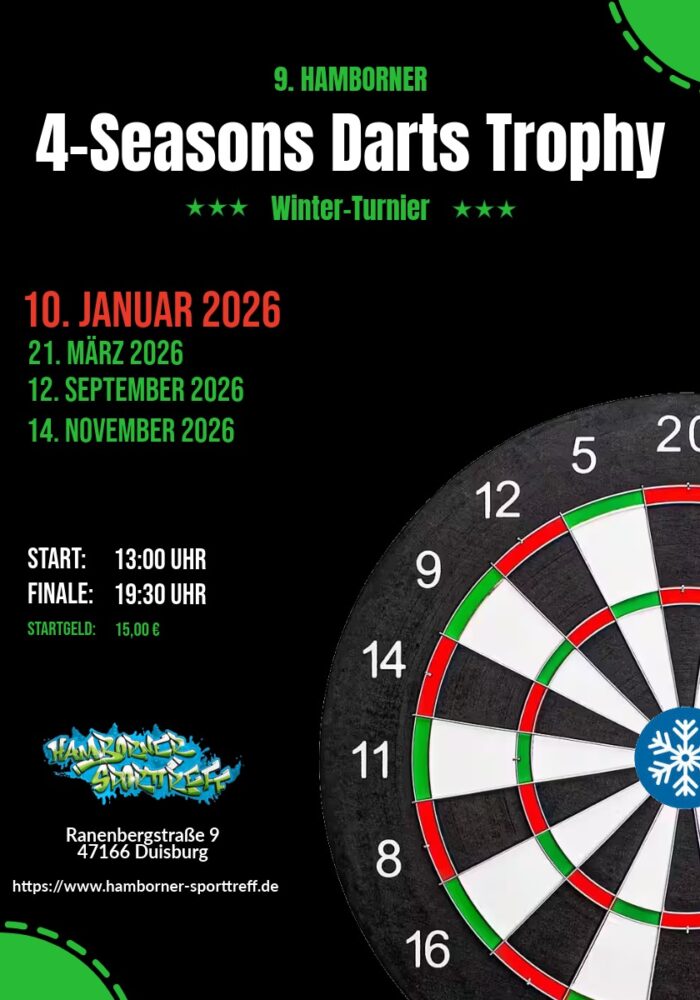 9. Hamborner 4-Seasons Darts Trophy | 2026 | Winter-Turnier