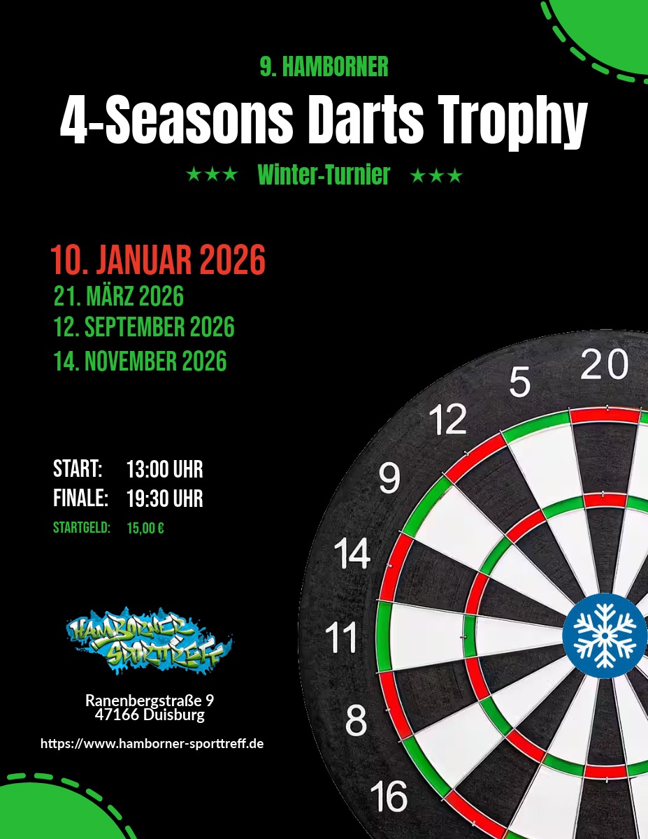 9. Hamborner 4-Seasons Darts Trophy | 2026 | Winter-Turnier